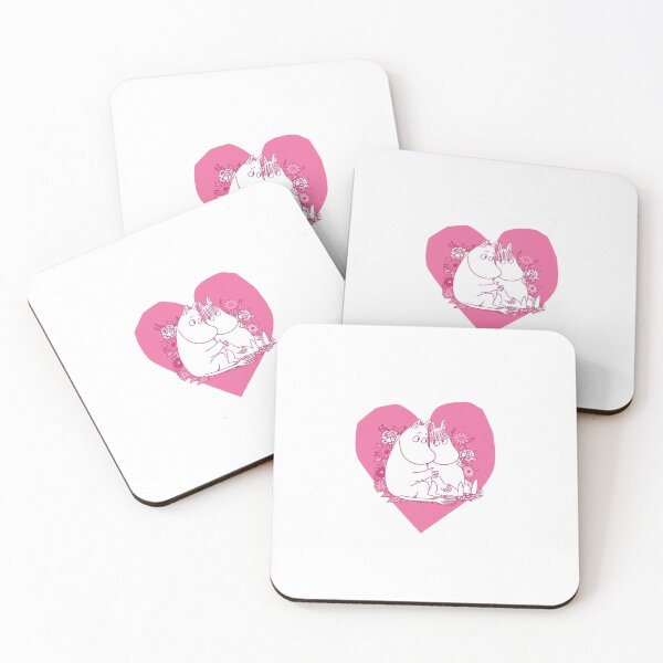 Item preview, Pink Love – Cute Couple, Heart & Floral Kawaii Sticker designed and sold by elwinadonburg.