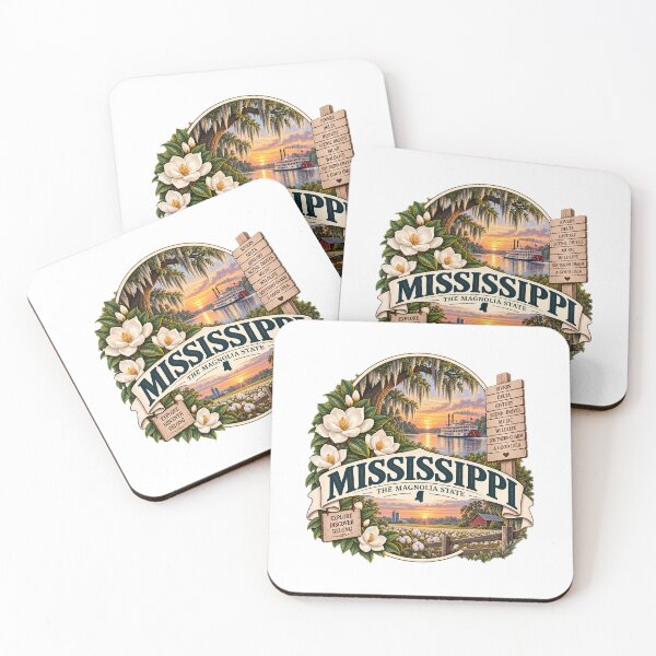Item preview, Mississippi Vintage Travel Badge – The Magnolia State designed and sold by BLUEFOX05.