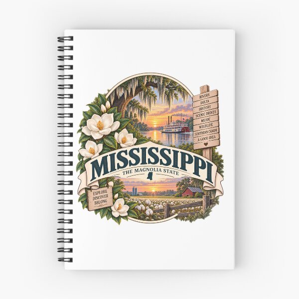 Item preview, Mississippi Vintage Travel Badge – The Magnolia State designed and sold by BLUEFOX05.