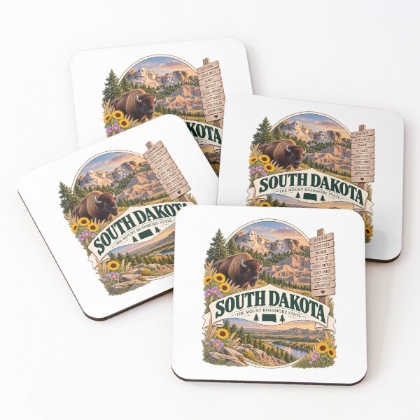 Item preview, South Dakota Vintage Travel Badge – The Mount Rushmore State designed and sold by BLUEFOX05.