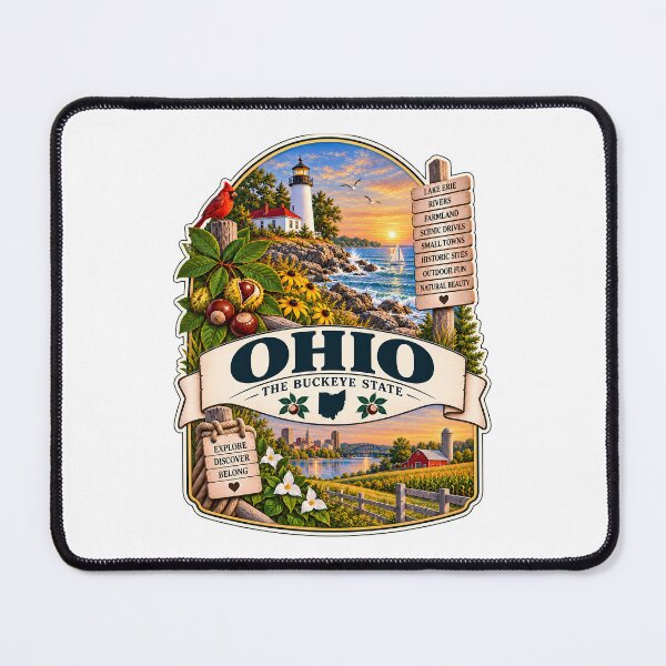 Item preview, Ohio Vintage Travel Badge – The Buckeye State designed and sold by BLUEFOX05.