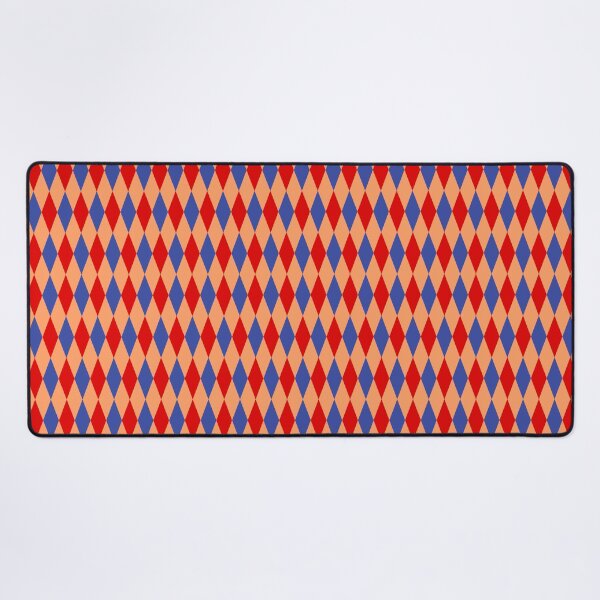 Item preview, Red Blue Orange Harlequin Diamonds Pattern designed and sold by PatternTitan.