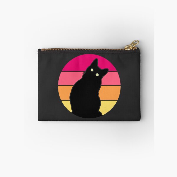 Item preview, Black Cat Retro Sunset 70s Aesthetic designed and sold by MavtM.