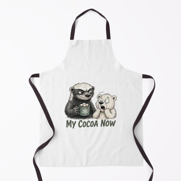 Item preview, Funny Honey Badger My Cocoa Now Christmas designed and sold by paintingnou.