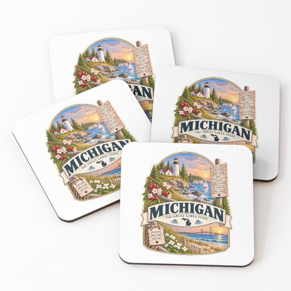 Item preview, Michigan Vintage Travel Badge – The Great Lakes State designed and sold by BLUEFOX05.