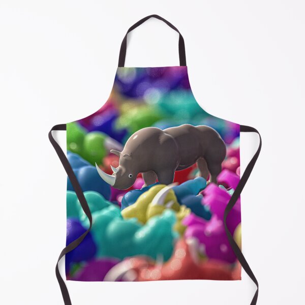 Item preview, Grey rhinoceros horde multicolored 3D toys designed and sold by Keltoi-art.
