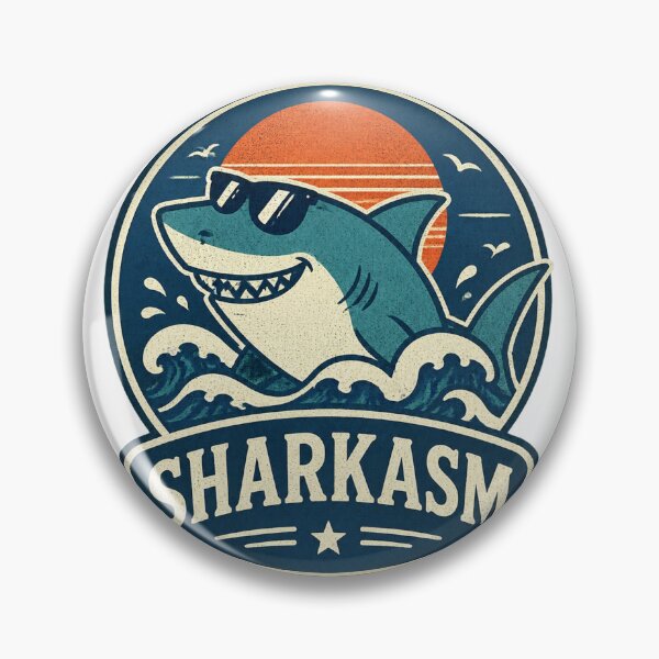 Item preview, Sharkasm Funny Shark Pun Design for Ocean Lovers and Humor Enthusiasts designed and sold by fred2266.