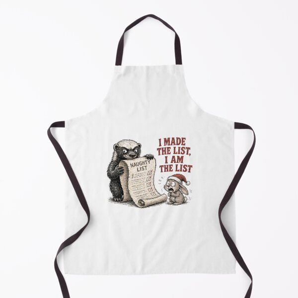 Item preview, Funny Honey Badger I Am The List Christmas designed and sold by paintingnou.