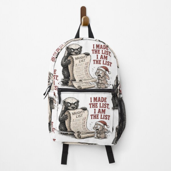 Item preview, Funny Honey Badger I Am The List Christmas designed and sold by paintingnou.