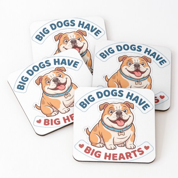 Item preview, Big Dogs Have Big Hearts Bulldog designed and sold by ericvonberner.