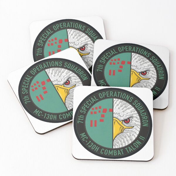 Item preview, USAF 7th Special Operations Squadron MC-130H Combat Talon II Patch designed and sold by CharlieDesings.