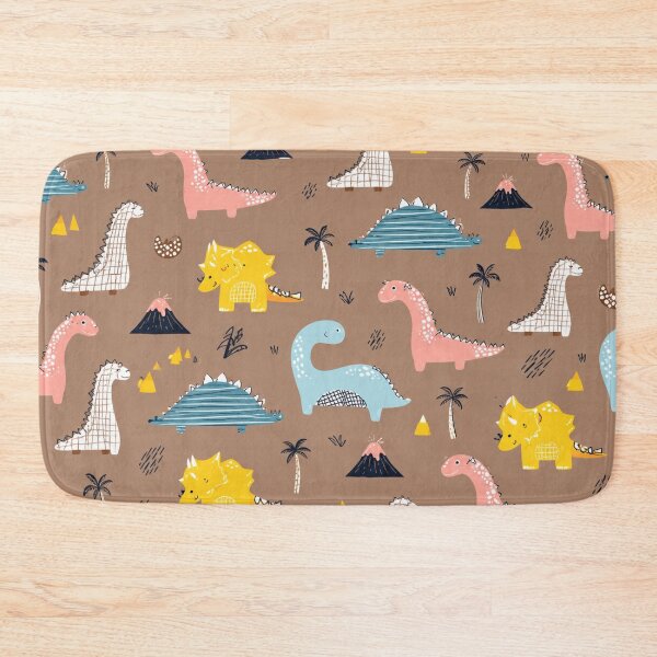 Item preview, Cute Dinosaur Seamless Pattern | Vintage Dino Kids Bedding & Nursery Decor designed and sold by Atum&Art.