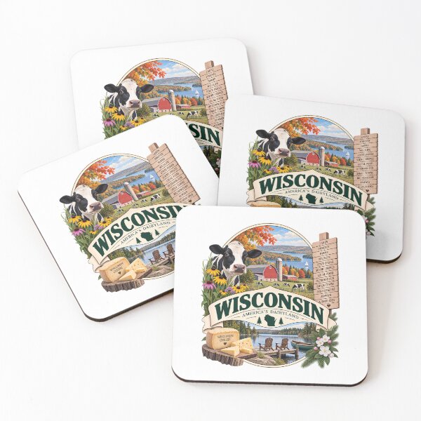 Item preview, Wisconsin Vintage Travel Badge – America’s Dairyland designed and sold by BLUEFOX05.
