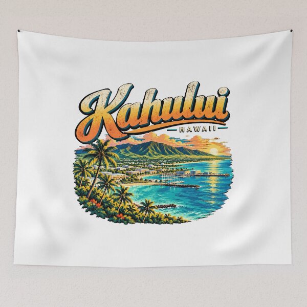 Item preview, Vintage Kahului Hawaii Travel Souvenir Landmark Gift designed and sold by MichaeIRellov.
