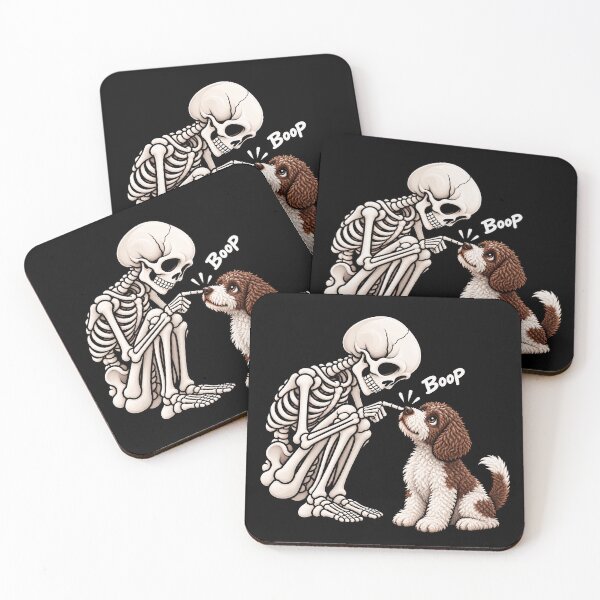 Item preview, Funny Skeleton Lagotto Romagnolo Dog Boop Halloween Design Mom Dad designed and sold by rafaeltto.
