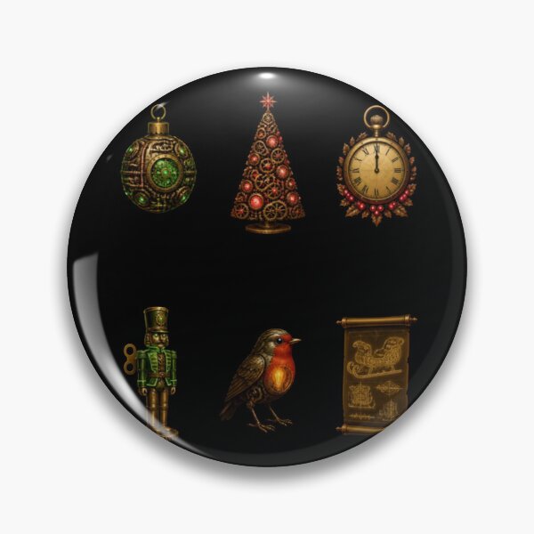 Item preview, Steampunk Christmas Artifacts Grid designed and sold by LazyDayzCo.