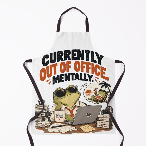 Item preview, Currently Out of Office. Mentally. – Funny Office Frog designed and sold by Furflix.