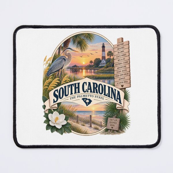 Item preview, South Carolina Vintage Travel Badge – The Palmetto State designed and sold by BLUEFOX05.