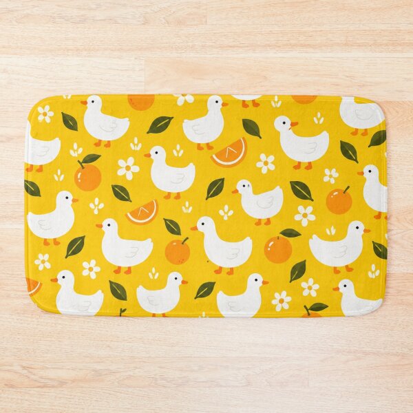 Item preview, Cute Duck Seamless Pattern | Yellow Orange Duck Kids Bedding & Nursery Decor designed and sold by Atum&Art.