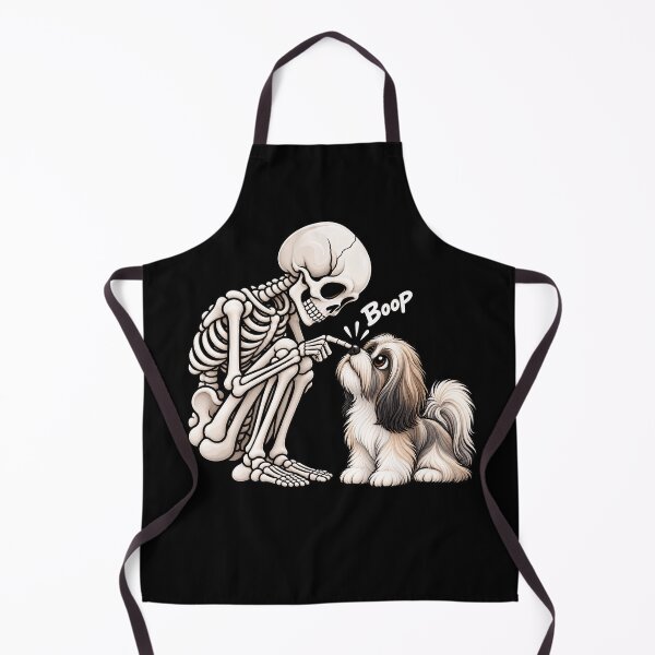 Item preview, Funny Skeleton Lhasa Apso Dog Boop Halloween Design Mom Dad designed and sold by rafaeltto.