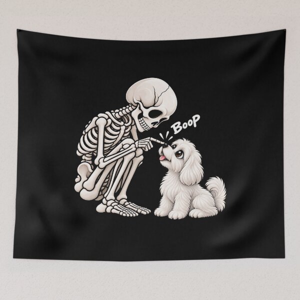 Item preview,  Funny Skeleton Maltese Dog Boop Halloween Design Mom Da designed and sold by rafaeltto.
