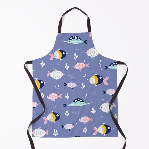 Item preview, Cute Ocean Fish Seamless Pattern | Pastel Fish Kids Bedding & Nursery Decor designed and sold by Atum&Art.