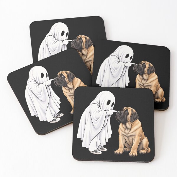 Item preview, Funny Ghost Mastiff Dog Boop Halloween Design Mom Dad designed and sold by rafaeltto.
