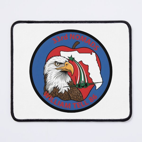Item preview, USAF 33rd Tactical Fighter Wing Nomads William Tell 86 Patch designed and sold by CharlieDesings.