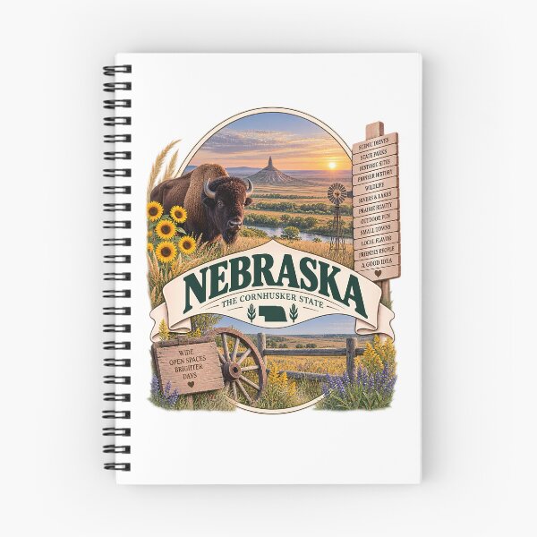 Item preview, Nebraska Vintage Travel Badge – The Cornhusker State designed and sold by BLUEFOX05.