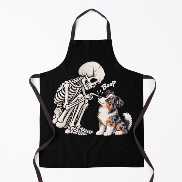 Item preview, Funny Skeleton Miniature American Shepherd Dog Boop Halloween Design Mom Dad designed and sold by rafaeltto.