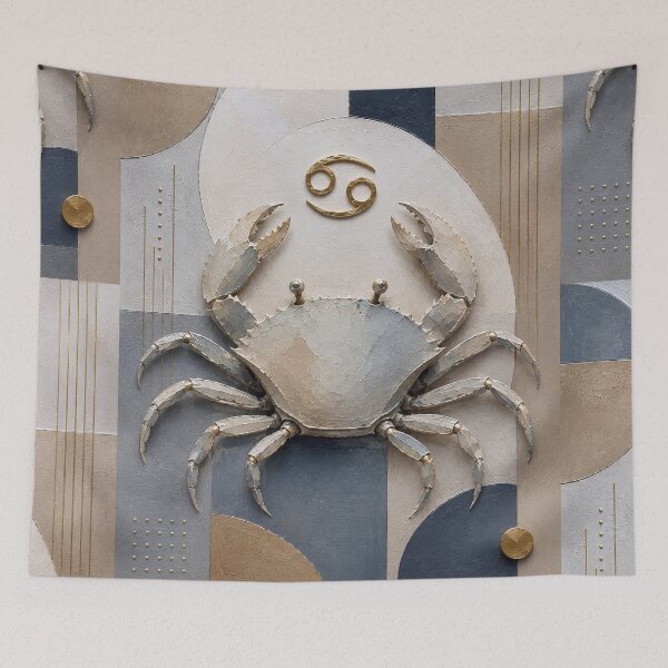 Item preview, Cancer Zodiac Painting – Mystical Astrology Art designed and sold by GalleryKauffeld.
