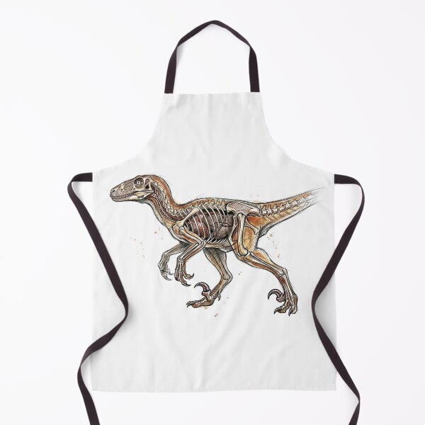 Item preview, Deinonychus Anatomy Skeletal Cutaway: Vintage Paleontology Art designed and sold by FreiherrPK.