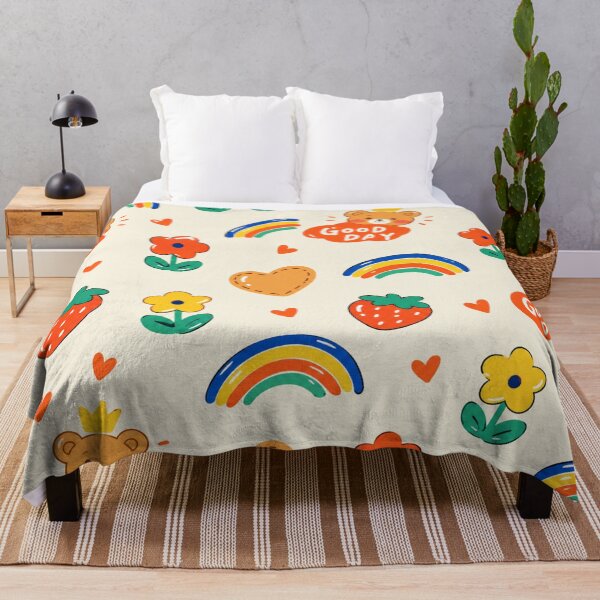Item preview, Cute Teddy Bear Seamless Pattern | Rainbow Good Day Kids Bedding & Nursery Decor designed and sold by Atum&Art.