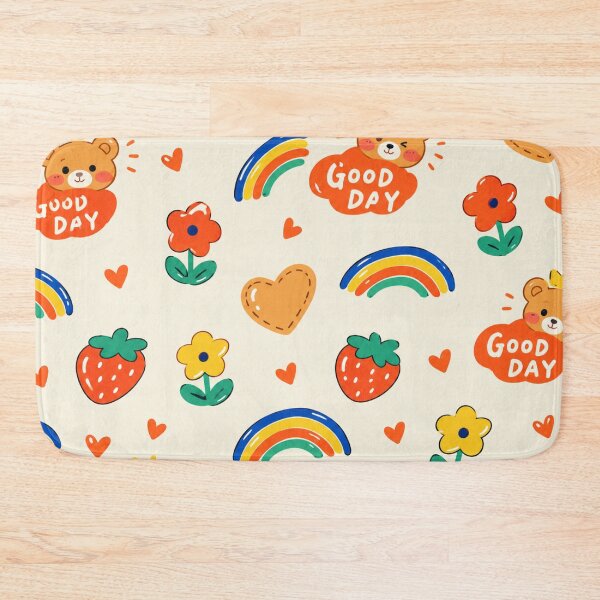 Item preview, Cute Teddy Bear Seamless Pattern | Rainbow Good Day Kids Bedding & Nursery Decor designed and sold by Atum&Art.