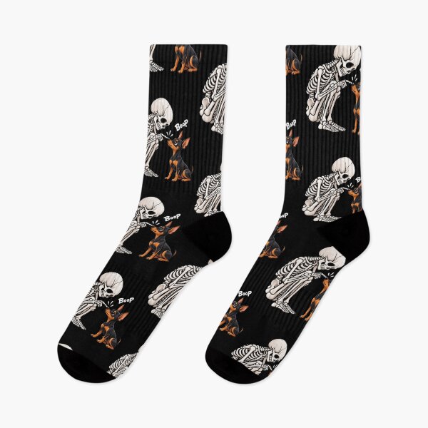 Item preview, Funny Skeleton Miniature Pinscher Dog Boop Halloween Design Mom Dad designed and sold by rafaeltto.
