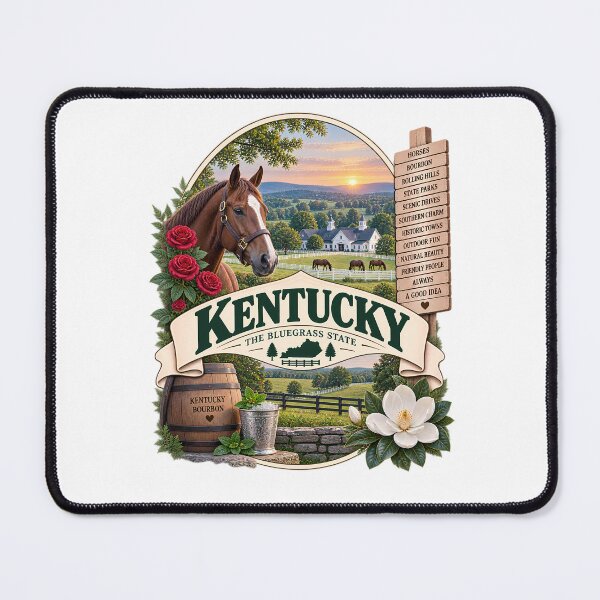 Item preview, Kentucky Vintage Travel Badge – The Bluegrass State designed and sold by BLUEFOX05.