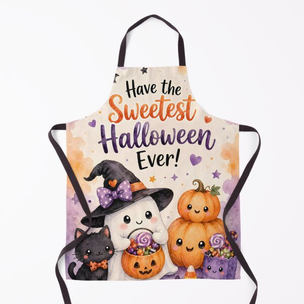 Item preview, Have the Sweetest Halloween Ever – Cute Kawaii Ghost, Black Cat & Pumpkins designed and sold by blankTeeShirt.
