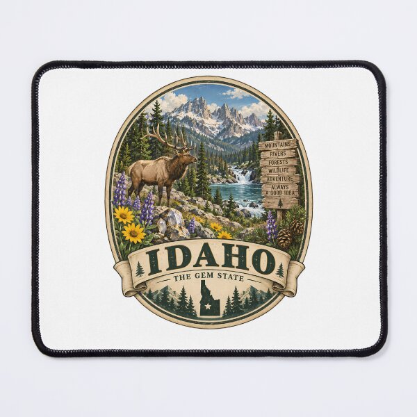 Item preview, Idaho Vintage Travel Badge – The Gem State designed and sold by BLUEFOX05.