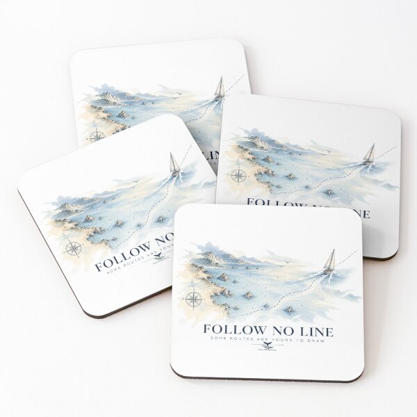 Item preview, Follow No Line – Nautical Sailing & Exploration Design designed and sold by NAUSPHERAL.
