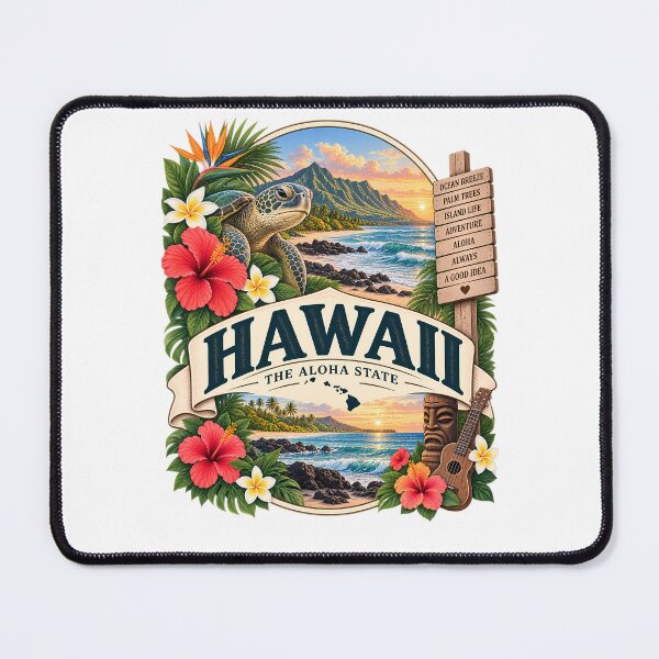 Item preview, Hawaii Vintage Travel Badge – The Aloha State designed and sold by BLUEFOX05.