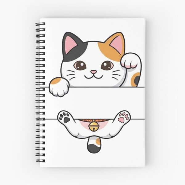 Item preview, Cute Lucky Calico Cat Split Monogram designed and sold by PetalsPaws.