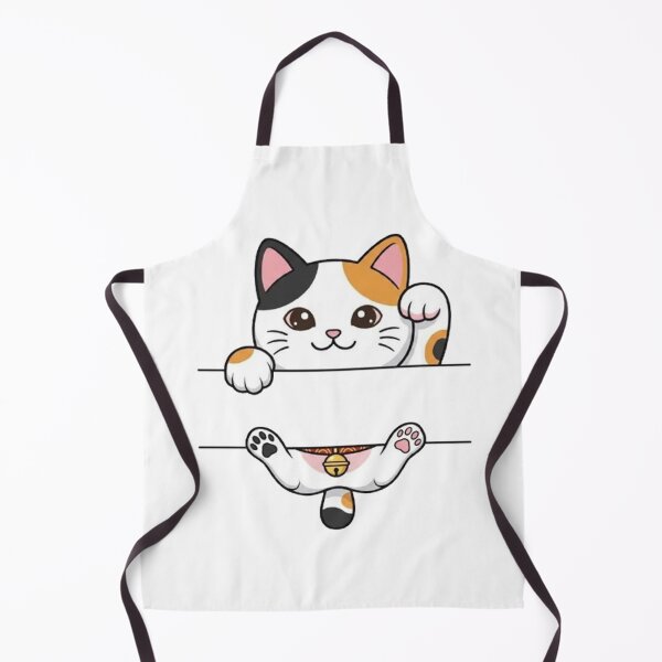 Item preview, Cute Lucky Calico Cat Split Monogram designed and sold by PetalsPaws.