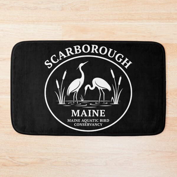 Item preview, Funny Wicked Decent Scarborough Maine Great Blue Heron & Egret Wildlife Conservation Vintage Nature Art designed and sold by gear-posters.