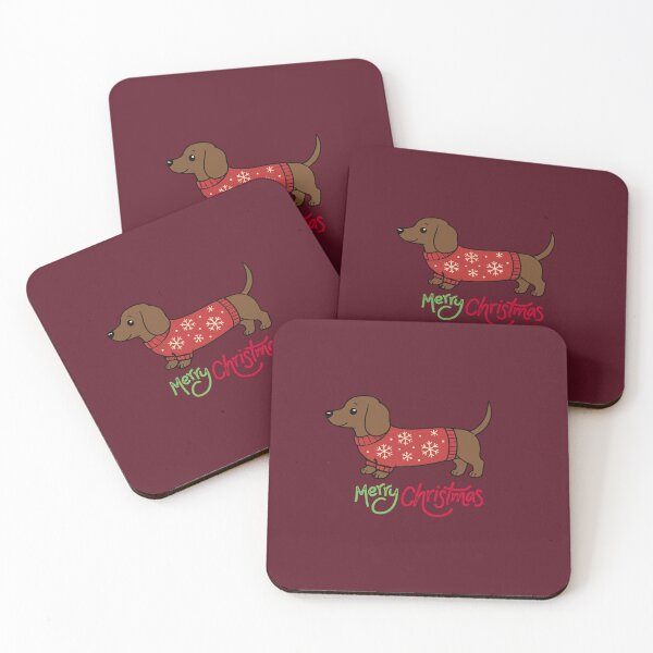 Item preview, Dachshund Merry Christmas Cute Wiener Dog designed and sold by stormk10.