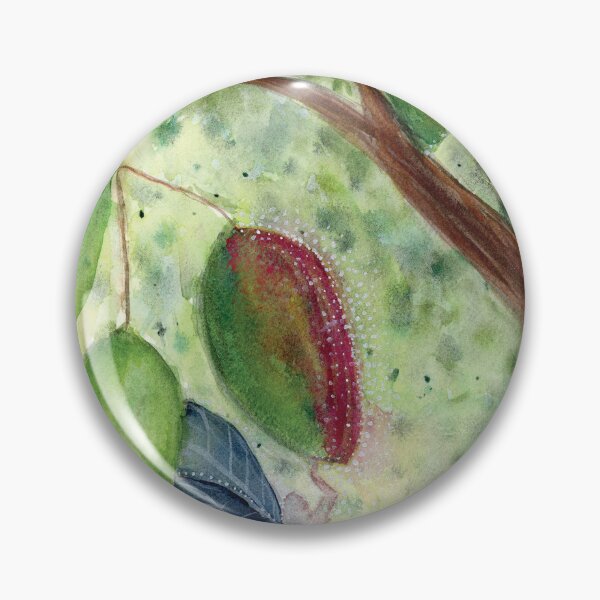 Item preview, Blue Fairy in the Mango Tree Watercolor Painting designed and sold by FaireWaveArt.