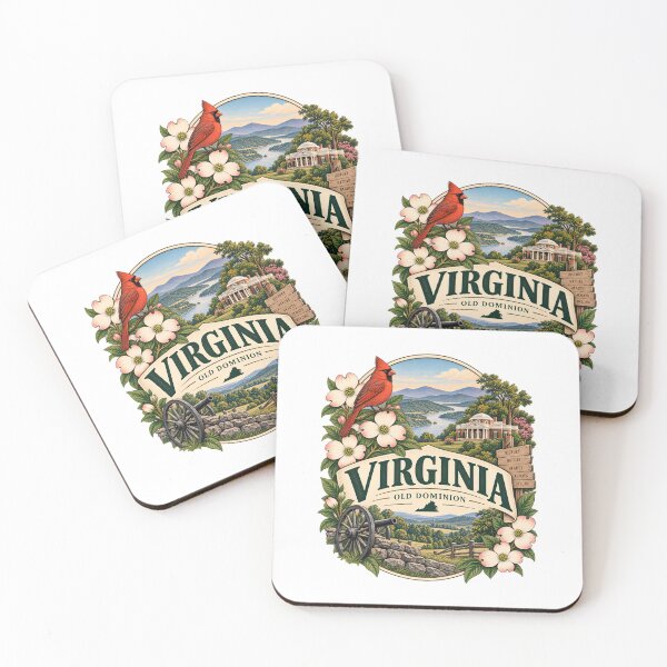 Item preview, Virginia Vintage Travel Badge – Old Dominion designed and sold by BLUEFOX05.