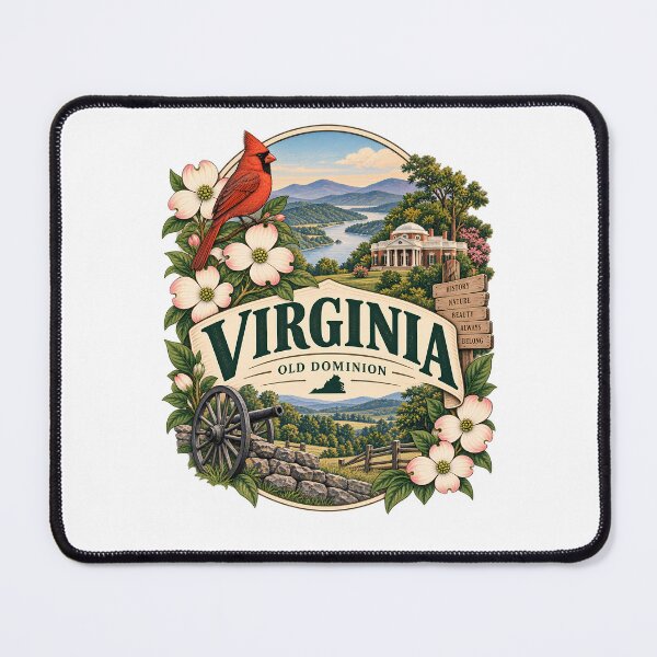 Item preview, Virginia Vintage Travel Badge – Old Dominion designed and sold by BLUEFOX05.