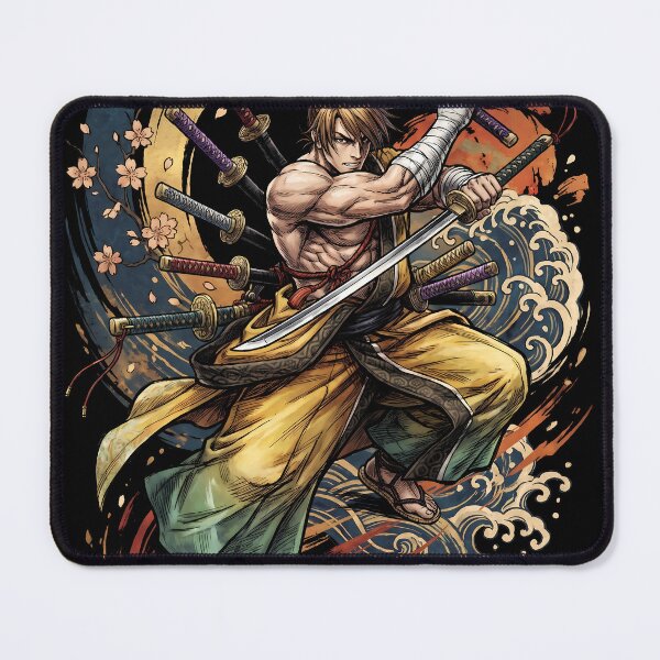 Item preview, Yoshitora Tokugawa Samurai Shodown Fighting Game Graphic Tee designed and sold by Senpaiwaves.