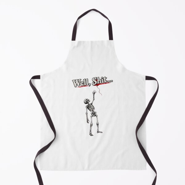 Item preview, Skeleton Reaching For Balloon Saying Well Shit Funny designed and sold by SoyLamderma.
