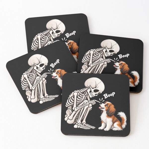 Item preview, Funny Skeleton Nederlandse Kooikerhondje Dog Boop Halloween Design Mom Dad designed and sold by rafaeltto.